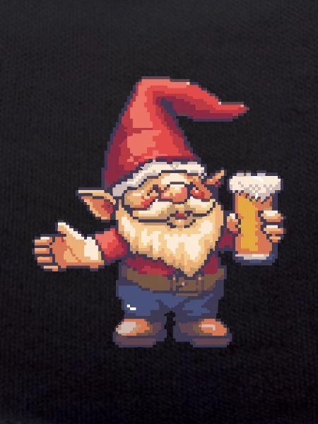 Gartenzwerg Pixel Bier