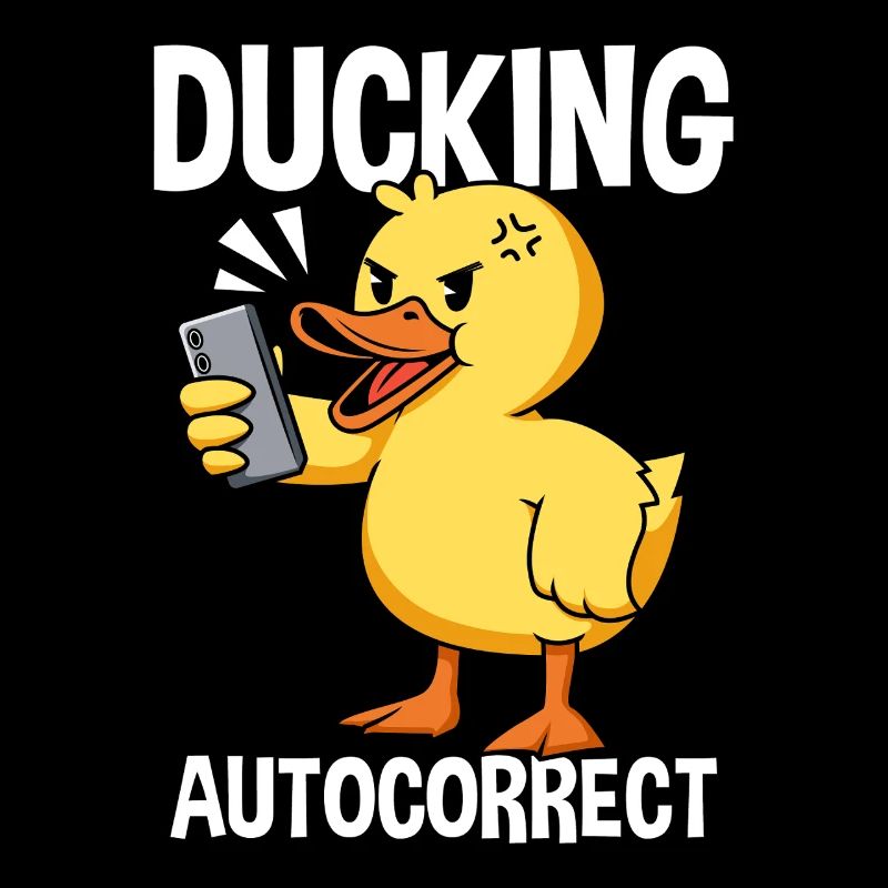 Ducking Autocorrect Enten Witz Autokorrektur Fail