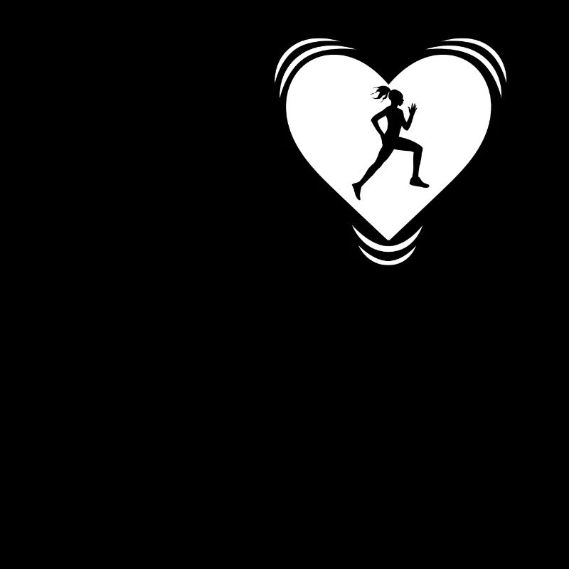 Jogging jogging joggeuse course de battement de coeur