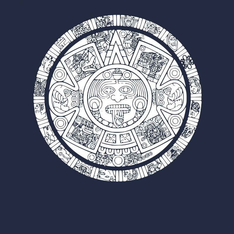 Masque Aztèque Calendrier Maya Aztèque