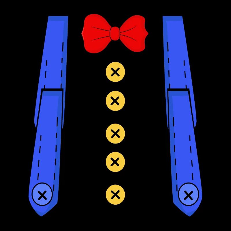 Clown braces Mardi Gras costume