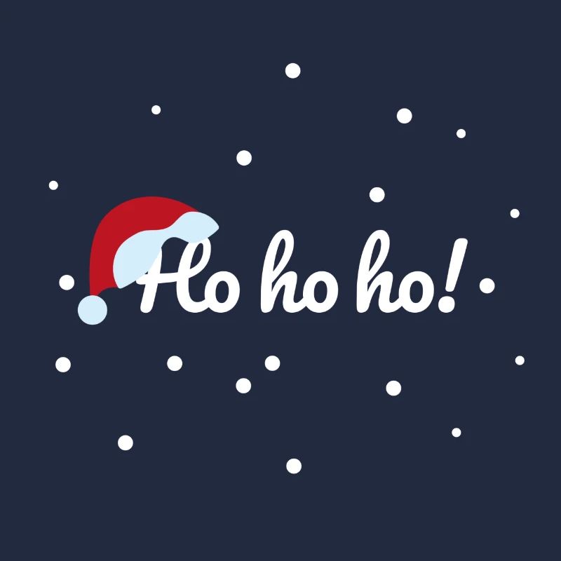 Hohoho! Grüße vom Nikolaus mit Schneeflocken