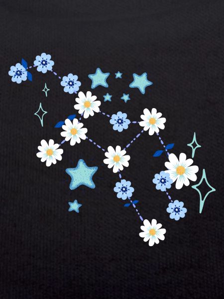 Flowers constellation blue