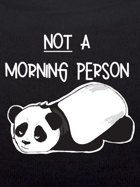 Kein morgendliches Mensch-Grumpy Panda