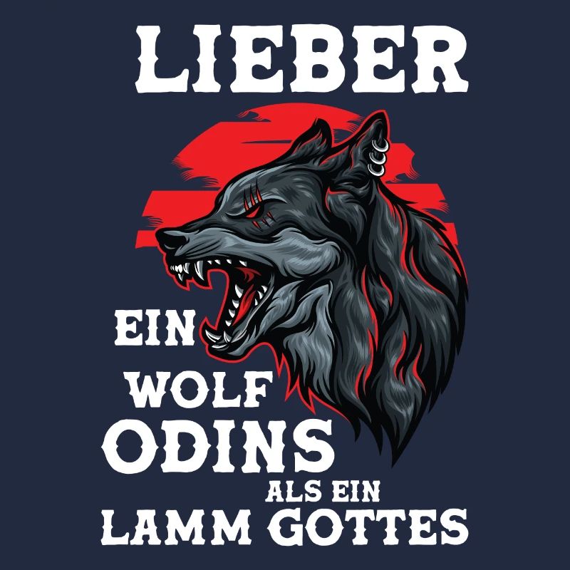 Wikinger Wölfe Odin Walhalla Wolf Geschenk Spruch