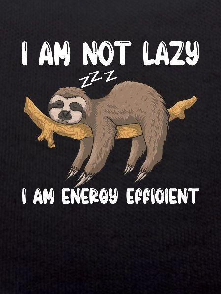 Funny sloth energy efficient