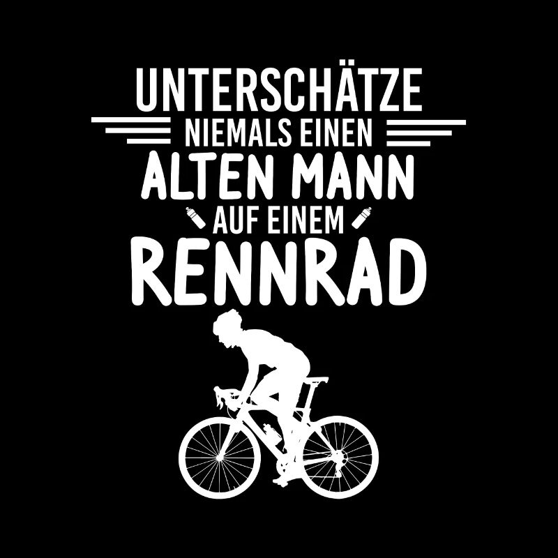 Alter Mann Rennrad - Rennradfahrer Rentner