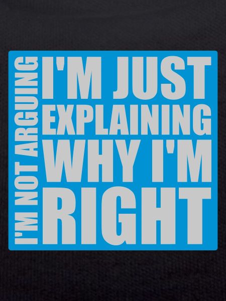I m not arguing