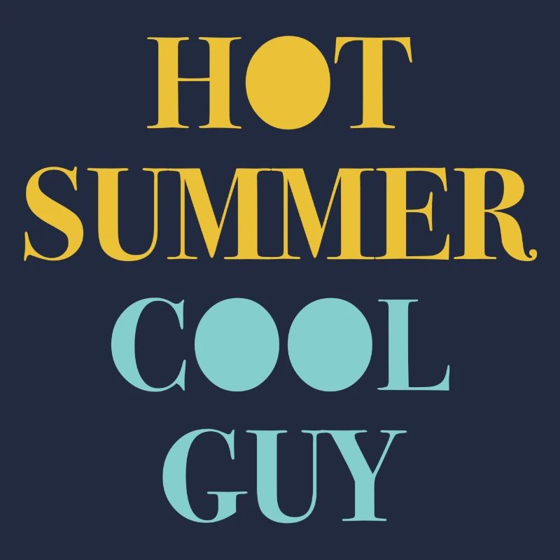 Mec cool d’été chaud - jaune / bleu