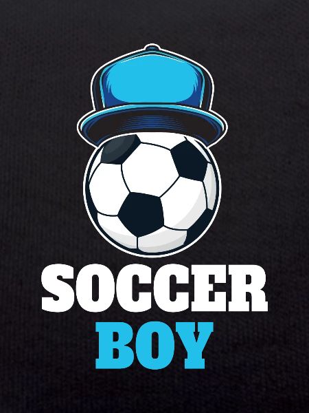 Lustiges Fußball Junge
