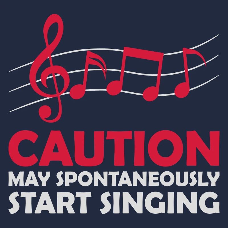 may spontaneously start singing