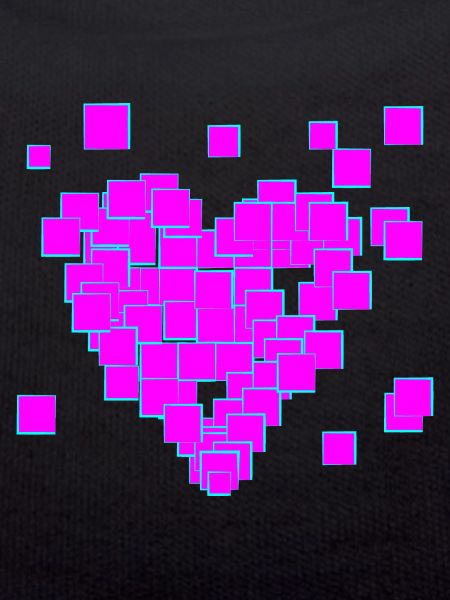 Pink pixel heart