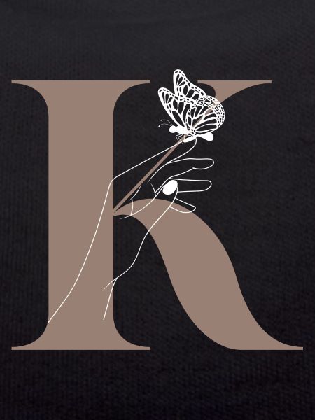 letter K Magic butterfly