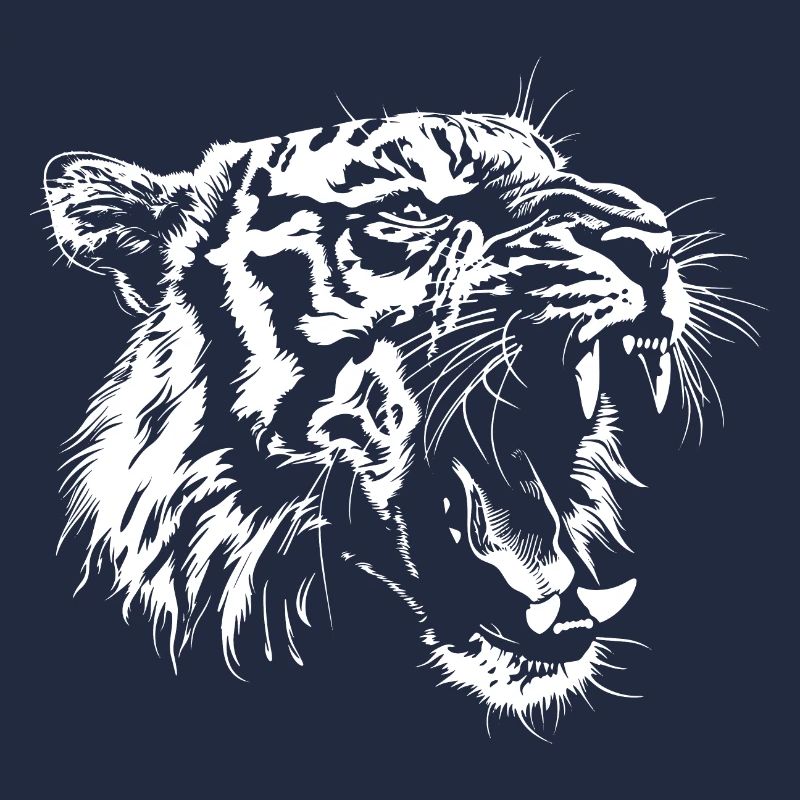 Brüllender Tiger Kopf