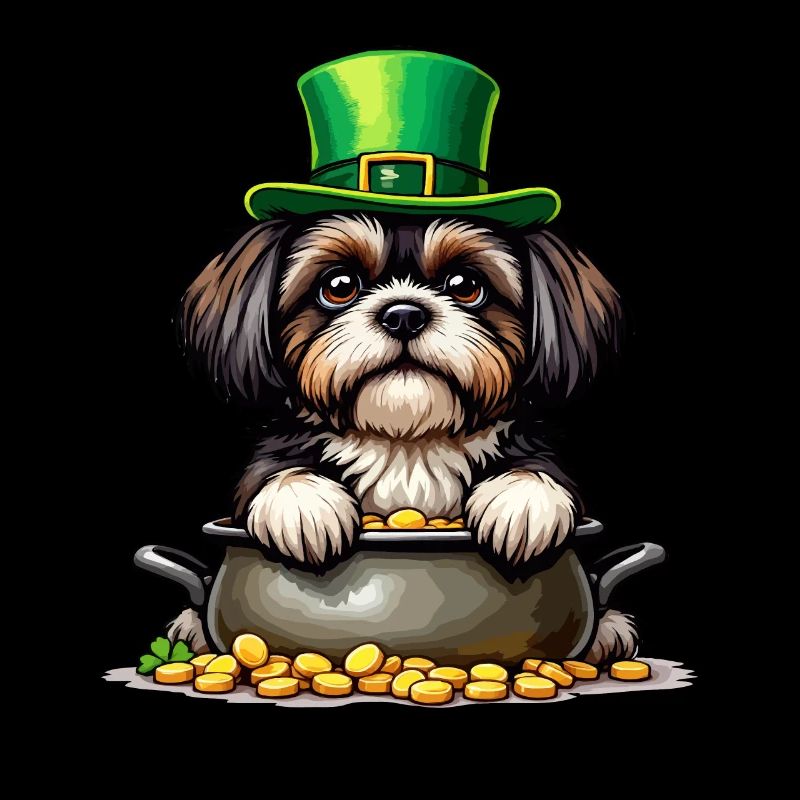 Shih Tzu Tenue de la Saint-Patrick Chiens