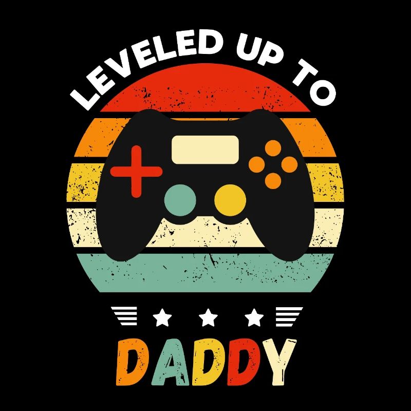 Fête des Pères Papa Papa Console Jeu Ordinateur Rétro