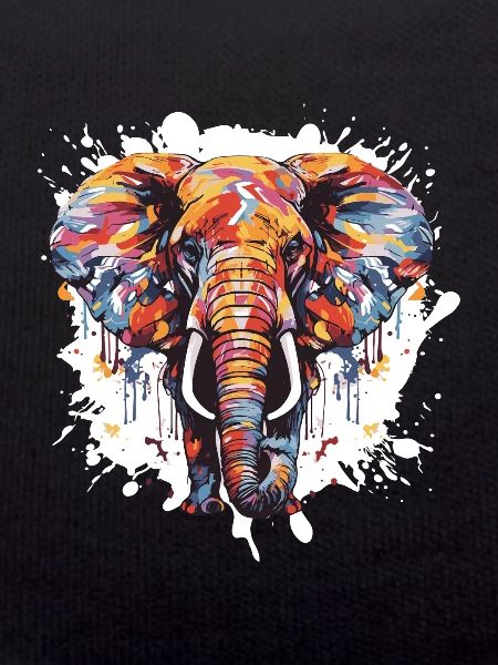 Elefant Tier Pop Art Kopf