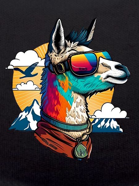 Llama with sunglasses