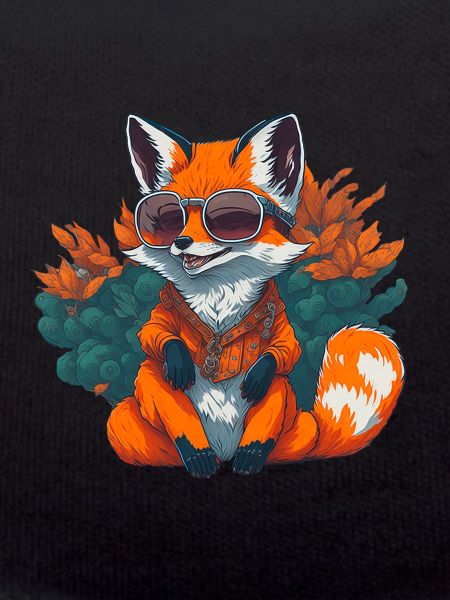 Cool fox with sunglasses