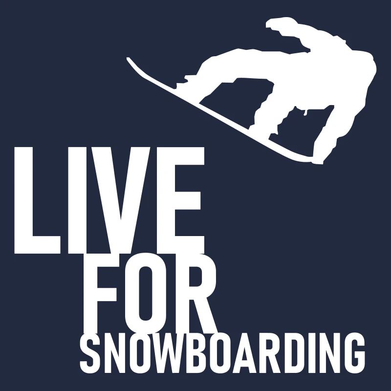 VIVEZ POUR SNOWBOARDING! - BLANC