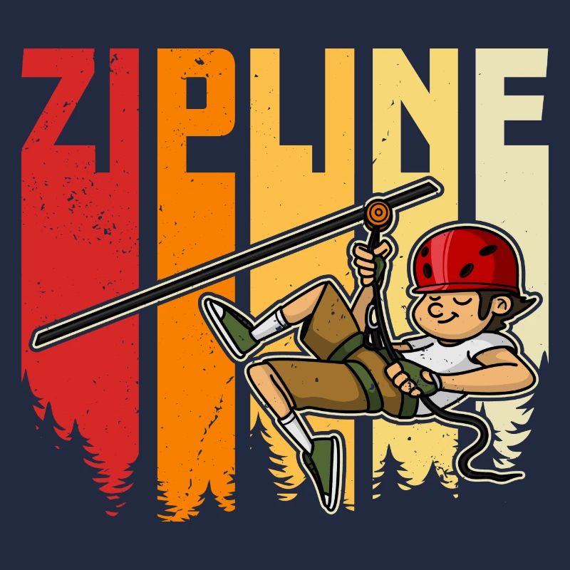 Zipliner Ziplining Zip Line Hobby Forest Mountains