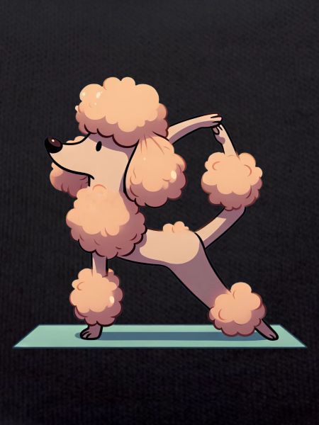 Dog Poodle Yoga Gymnastics