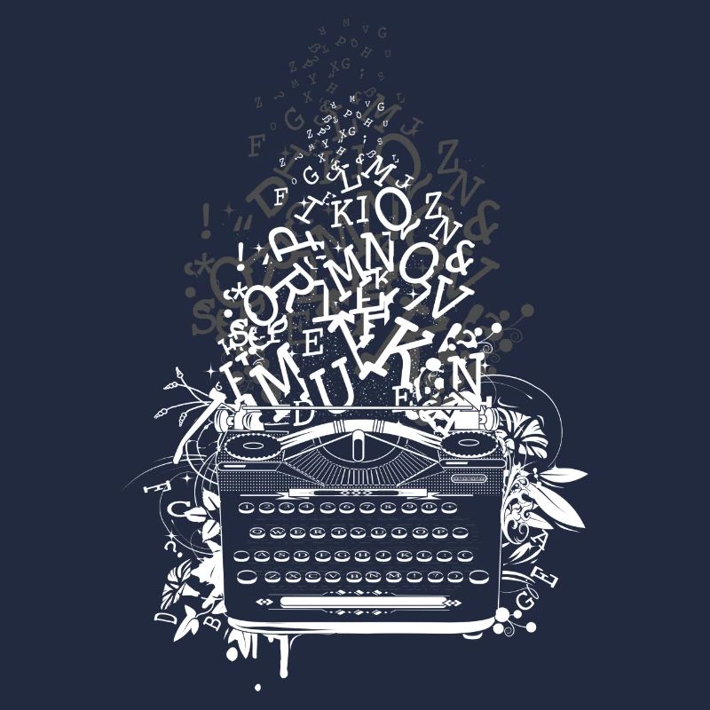 old typewriter with letters