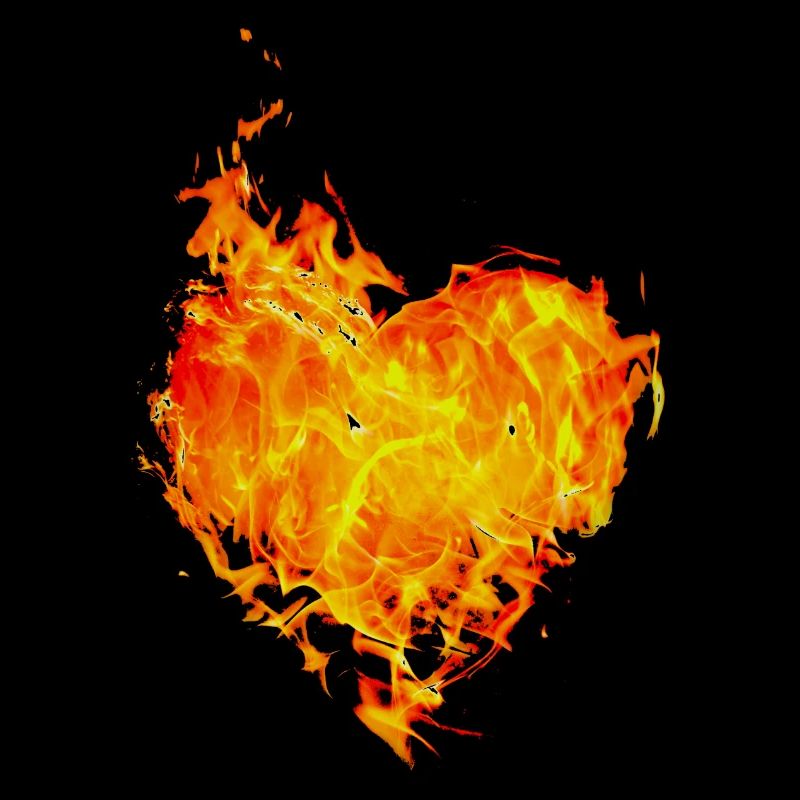 Flammendes Herz