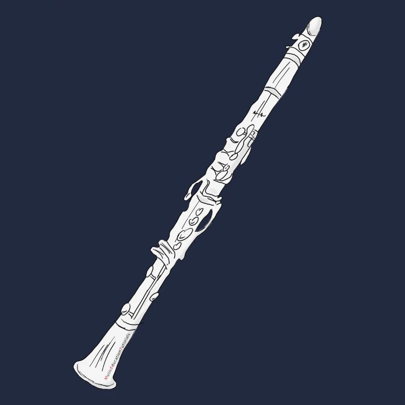 Clarinette blanche fourrée