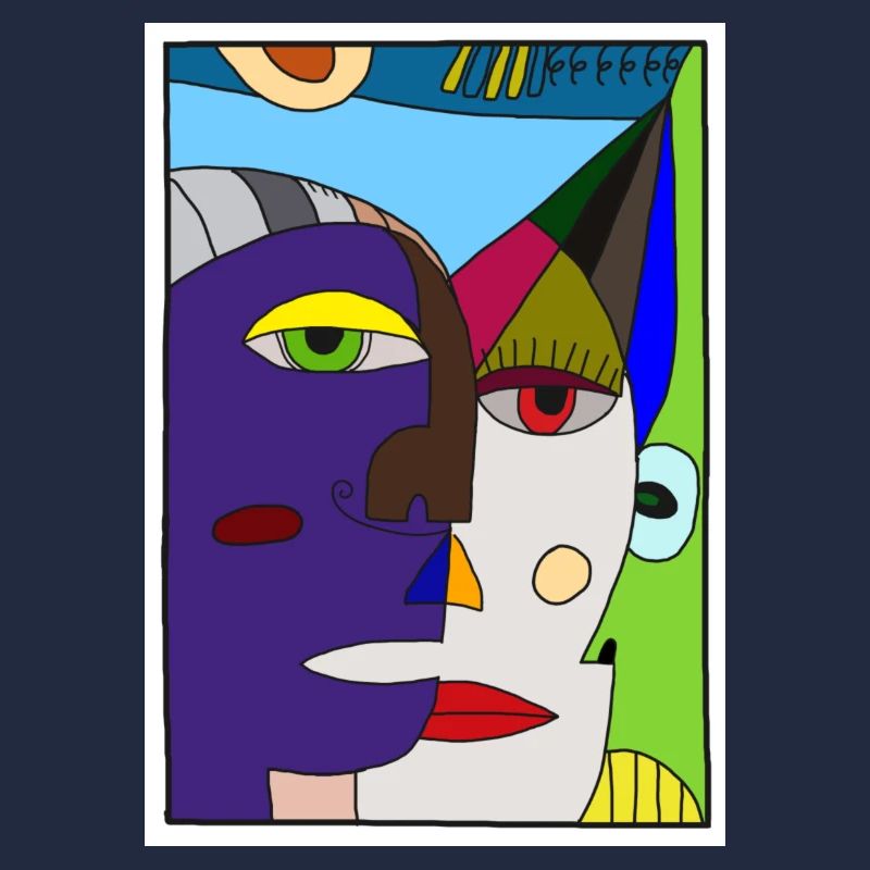 Visages abstraits Picasso