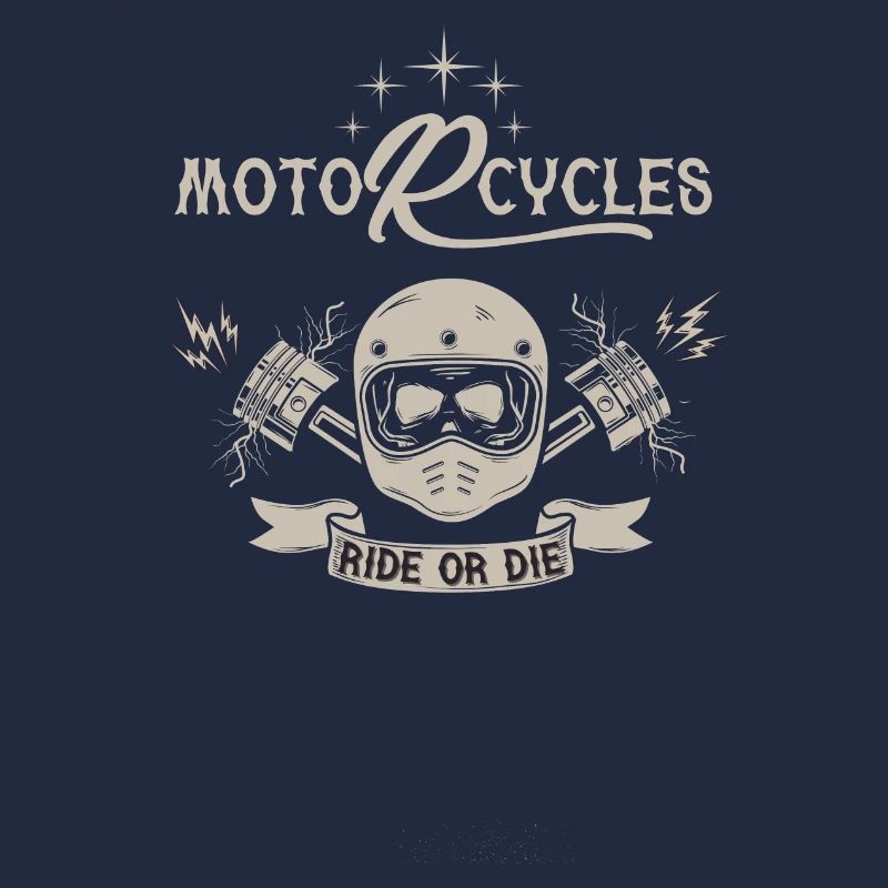 Motorcycles Ride Gold Die Biker Reiten oder Sterben