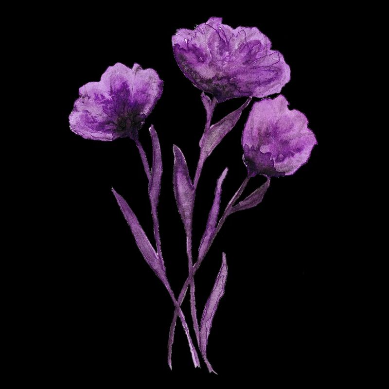 Violetter Mohn-Blumen-Strauß GSN