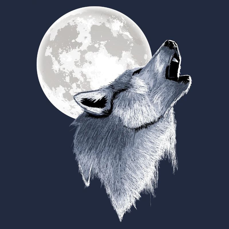 Howling Wolf Full Moon Moon