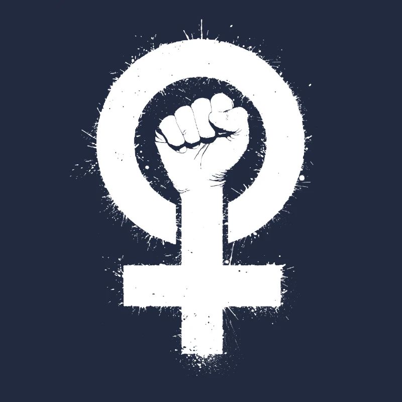 FÉMINISME LOGO blanc