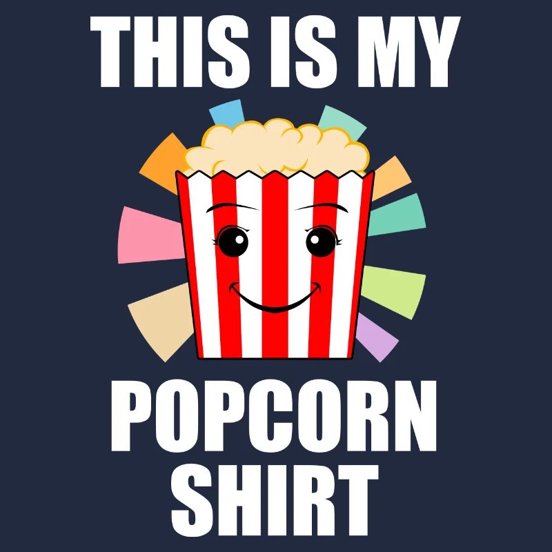Popcorn Design drôle disant manger du pop-corn