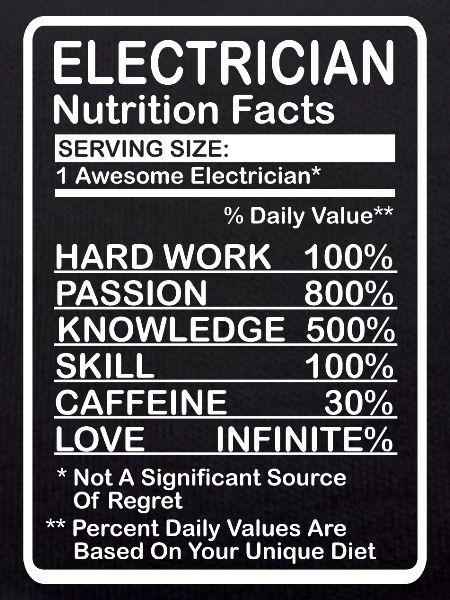 Electrician Nutritional Information