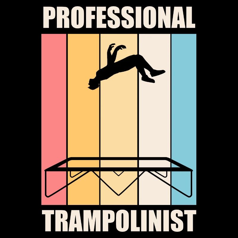 Trampolinspringen Ironisches Zitat Trampolinist