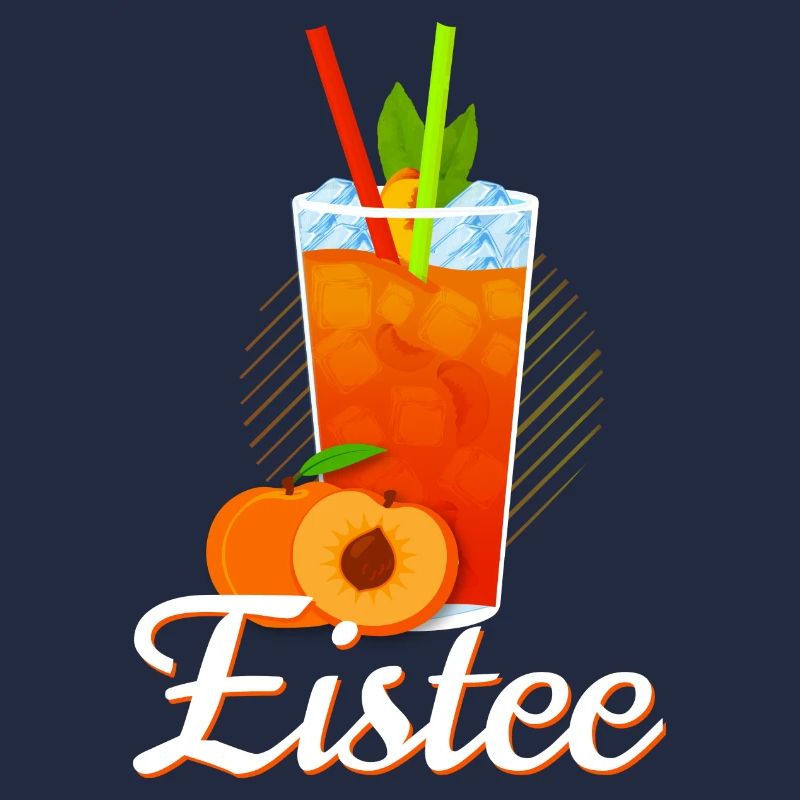 Eistee Pfirsich Design Tee