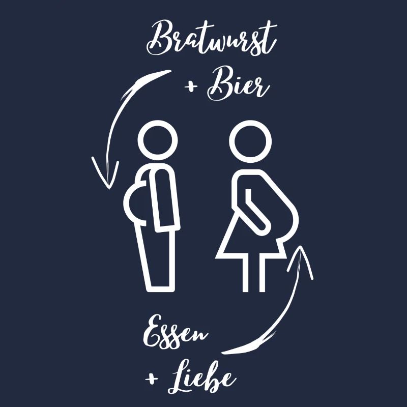 Bierbauch und Schwangerschaftsbauch - Dicker Bauch