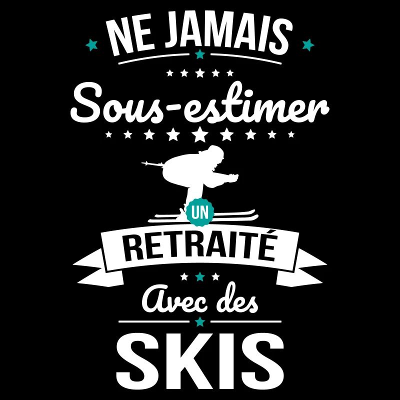 Sous-estimer un retraité avec des skis
