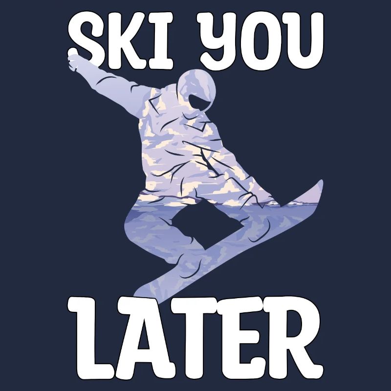 Snowboarder snowboarden Berg Schnee Geschenk