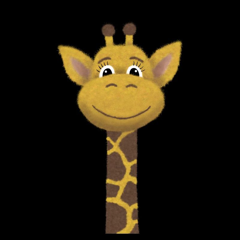 Giraffe cute head