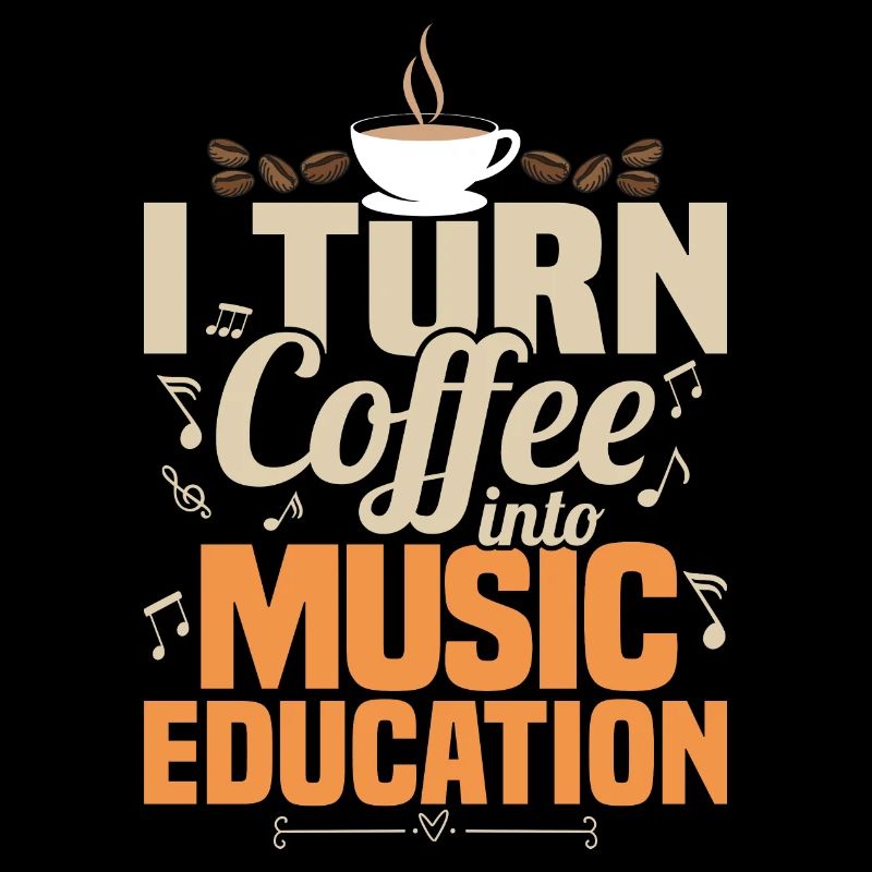 Je transforme le café en éducation musicale Professeur de musique