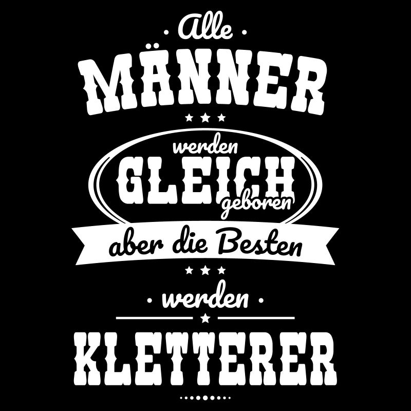 Alle Männer gleich Besten werden Kletterer