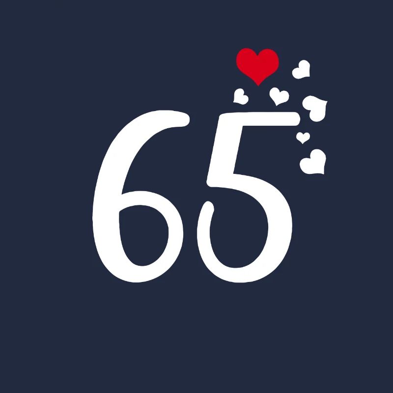 65e anniversaire cœurs 65