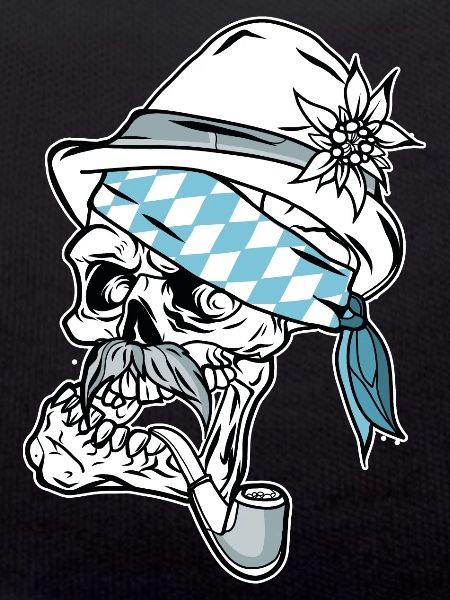 Bavarian Skull // Illustration