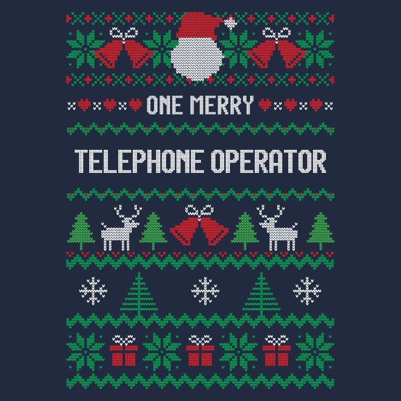 Ein fröhlicher Telefonist