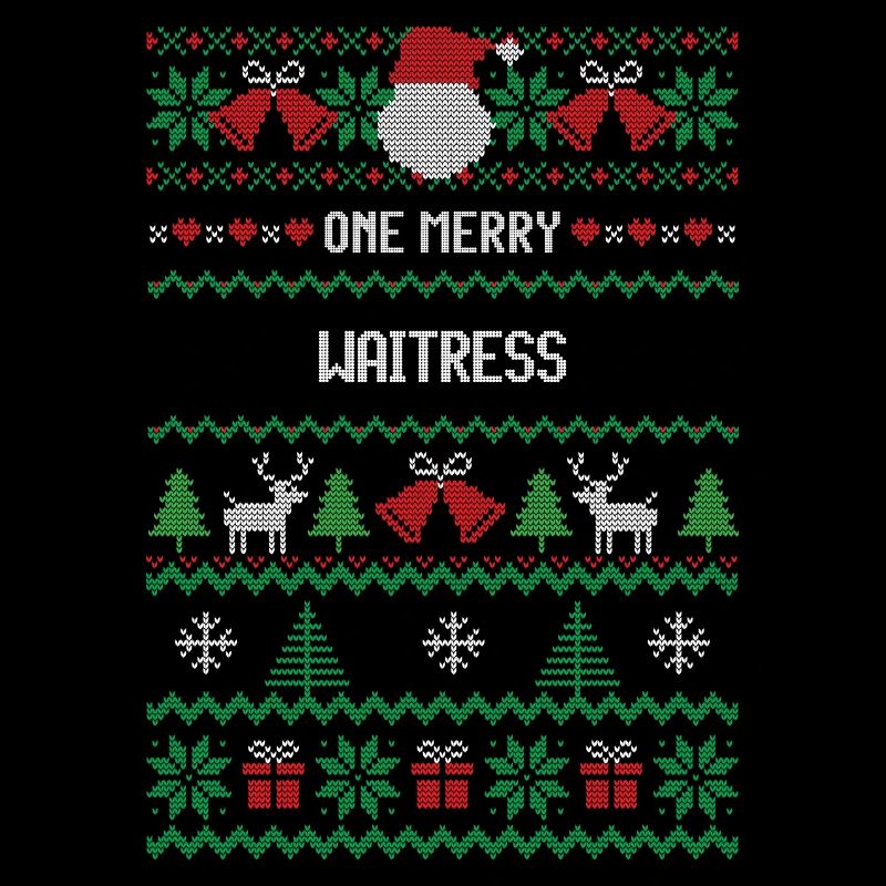 Une serveuse joyeuse