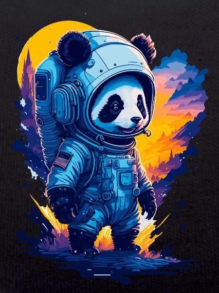 Cute Panda Astronaut