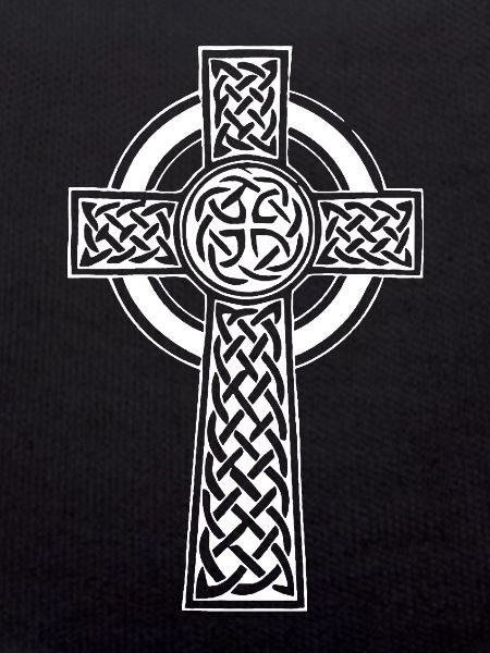 White Celtic Cross